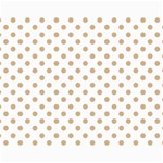 Polka Dots - Tan Brown on White Collage 11  x 14 