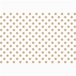Polka Dots - Tan Brown on White Collage 12  x 18 