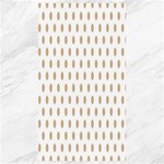 Polka Dots - Tan Brown on White Canvas 40  x 72 