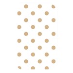Polka Dots - Tan Brown on White Memory Card Reader (Rectangular)