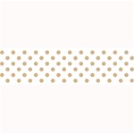 Polka Dots - Tan Brown on White Medium Bar Mat