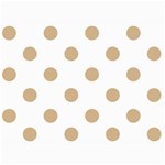 Polka Dots - Tan Brown on White 5  x 7  Photo Cards
