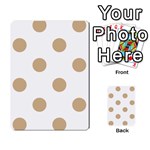 Polka Dots - Tan Brown on White Multi-purpose Cards (Rectangle)