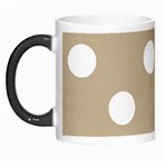 Polka Dots - White on Khaki Brown Morph Mug