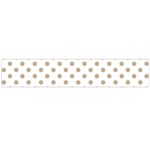 Polka Dots - Khaki Brown on White Flano Scarf (Large)