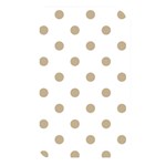 Polka Dots - Khaki Brown on White Memory Card Reader (Rectangular)