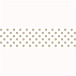 Polka Dots - Khaki Brown on White Medium Bar Mat