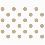 Polka Dots - Khaki Brown on White 5  x 7  Photo Cards