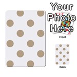 Polka Dots - Khaki Brown on White Multi-purpose Cards (Rectangle)