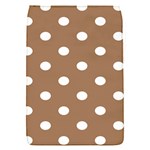 Polka Dots - White on French Beige Removable Flap Cover (S)