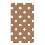Polka Dots - White on French Beige Memory Card Reader (Rectangular)