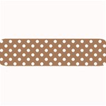 Polka Dots - White on French Beige Medium Bar Mat