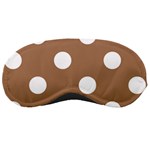 Polka Dots - White on French Beige Sleeping Mask