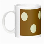 Polka Dots - White on French Beige Night Luminous Mug