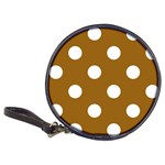 Polka Dots - White on Golden Brown Classic 20-CD Wallet