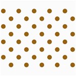 Polka Dots - Golden Brown on White Collage 8  x 10 