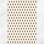 Polka Dots - Golden Brown on White Canvas 24  x 36 