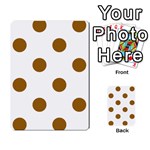 Polka Dots - Golden Brown on White Multi-purpose Cards (Rectangle)
