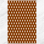 Polka Dots - White on Brown Canvas 24  x 36 