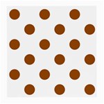 Polka Dots - Brown on White Medium Glasses Cloth