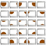 Polka Dots - Brown on White 9mm Italian Charm (25 pack)