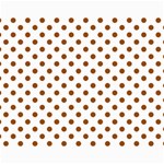 Polka Dots - Brown on White Collage 11  x 14 