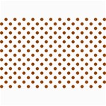 Polka Dots - Brown on White Collage 12  x 18 