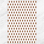 Polka Dots - Brown on White Canvas 24  x 36 