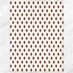 Polka Dots - Brown on White Canvas 36  x 48 