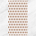 Polka Dots - Brown on White Canvas 40  x 72 