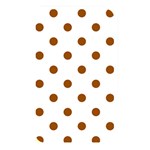 Polka Dots - Brown on White Memory Card Reader (Rectangular)