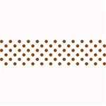 Polka Dots - Brown on White Medium Bar Mat