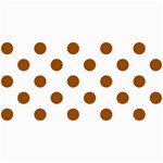 Polka Dots - Brown on White 4  x 8  Photo Cards