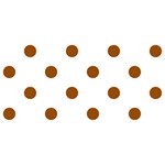 Polka Dots - Brown on White YOU ARE INVITED 3D Greeting Card (8x4)