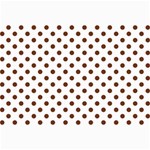 Polka Dots - Auburn Brown on White Collage 12  x 18 