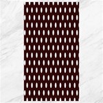 Polka Dots - White on Dark Sienna Brown Canvas 40  x 72 