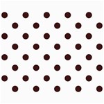 Polka Dots - Dark Sienna Brown on White Collage 8  x 10 