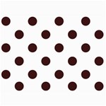 Polka Dots - Dark Sienna Brown on White 5  x 7  Photo Cards
