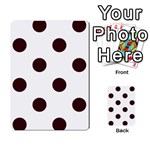 Polka Dots - Dark Sienna Brown on White Multi-purpose Cards (Rectangle)