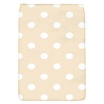 Polka Dots - White on Champagne Orange Removable Flap Cover (S)