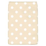 Polka Dots - White on Champagne Orange Removable Flap Cover (L)