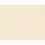 Polka Dots - White on Champagne Orange Collage 11  x 14 