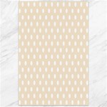 Polka Dots - White on Champagne Orange Canvas 24  x 36 