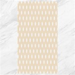 Polka Dots - White on Champagne Orange Canvas 40  x 72 