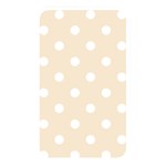Polka Dots - White on Champagne Orange Memory Card Reader (Rectangular)