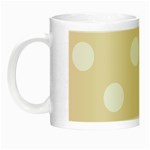 Polka Dots - White on Champagne Orange Night Luminous Mug