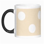 Polka Dots - White on Champagne Orange Morph Mug
