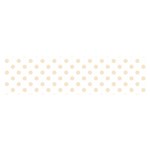 Polka Dots - Champagne Orange on White Satin Scarf (Oblong)