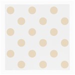 Polka Dots - Champagne Orange on White Medium Glasses Cloth
