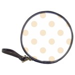 Polka Dots - Champagne Orange on White Classic 20-CD Wallet
